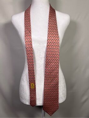 Bird Dog Bay “Christmas Quackers” Pink Neck Tie 100% Silk
